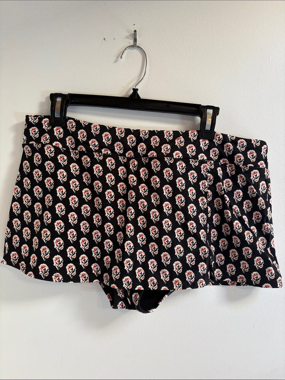 Garnet Hill Signature Print Mini Swim Skirt 12